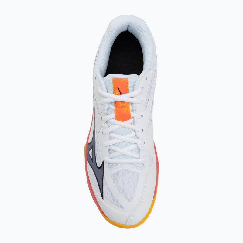 Încălțăminte de volei Mizuno Thunder Blade Z white/fiery coral 2/citrus 4