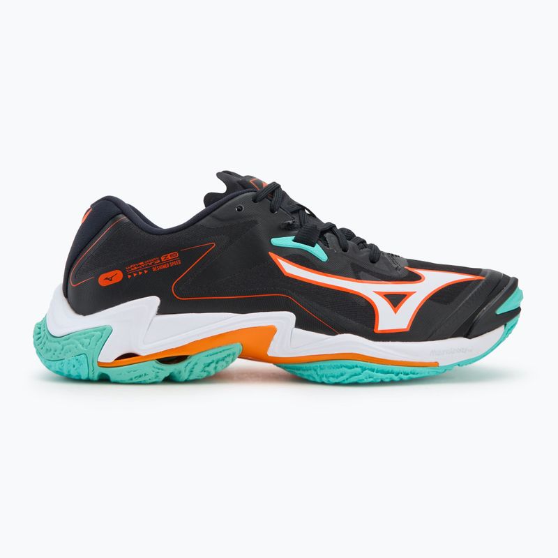 Încălțăminte de volei Mizuno Wave Lightning Z8 black/tangelo/ice green 2