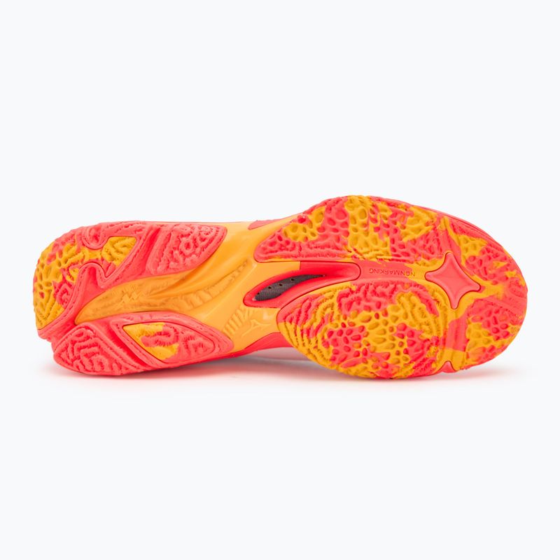 Încălțăminte de volei Mizuno Wave Lightning Z8 white/fiery coral 2/citrus 4