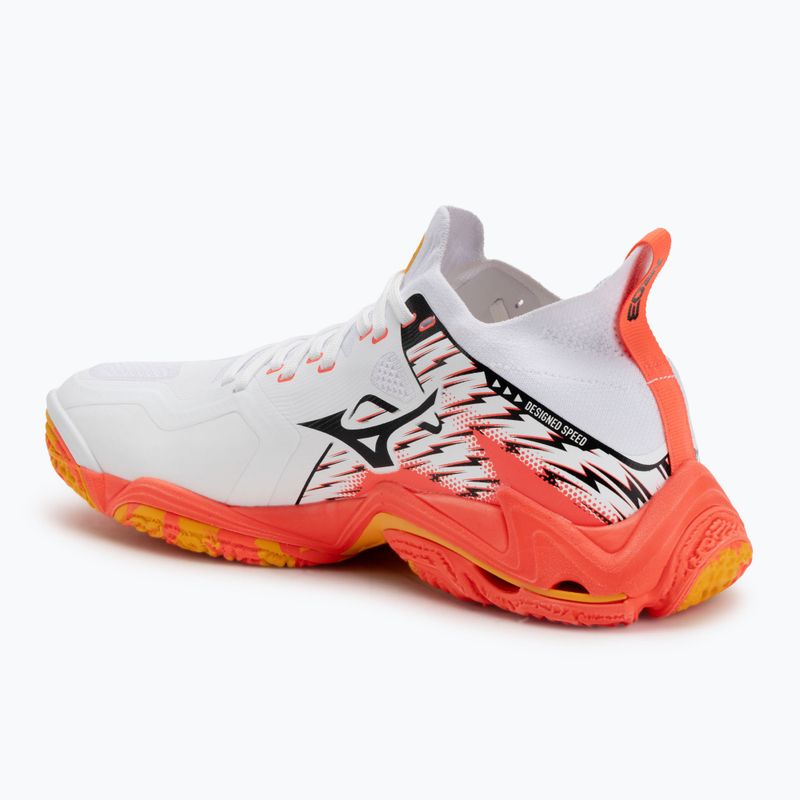 Încălțăminte de voleiMizuno Wave Lightning Neo 3 white/fiery coral 2/citrus 3