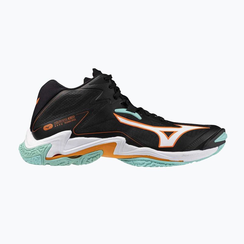 Încălțăminte de volei Mizuno Wave Lightning Z8 Mid black/tangelo/ice green