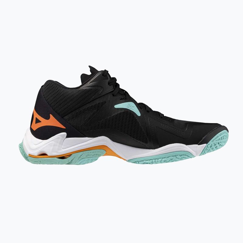 Încălțăminte de volei Mizuno Wave Lightning Z8 Mid black/tangelo/ice green 2
