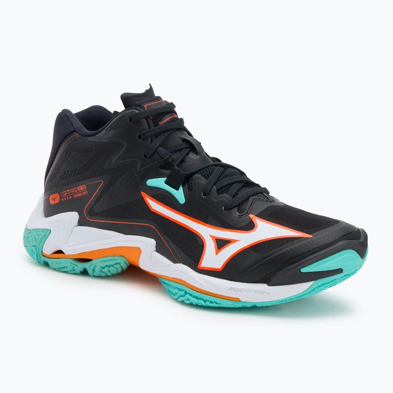 Încălțăminte de volei Mizuno Wave Lightning Z8 Mid black/tangelo/ice green