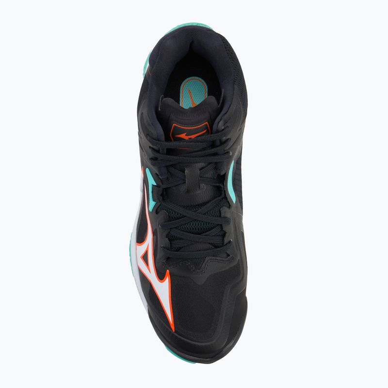 Încălțăminte de volei Mizuno Wave Lightning Z8 Mid black/tangelo/ice green 5