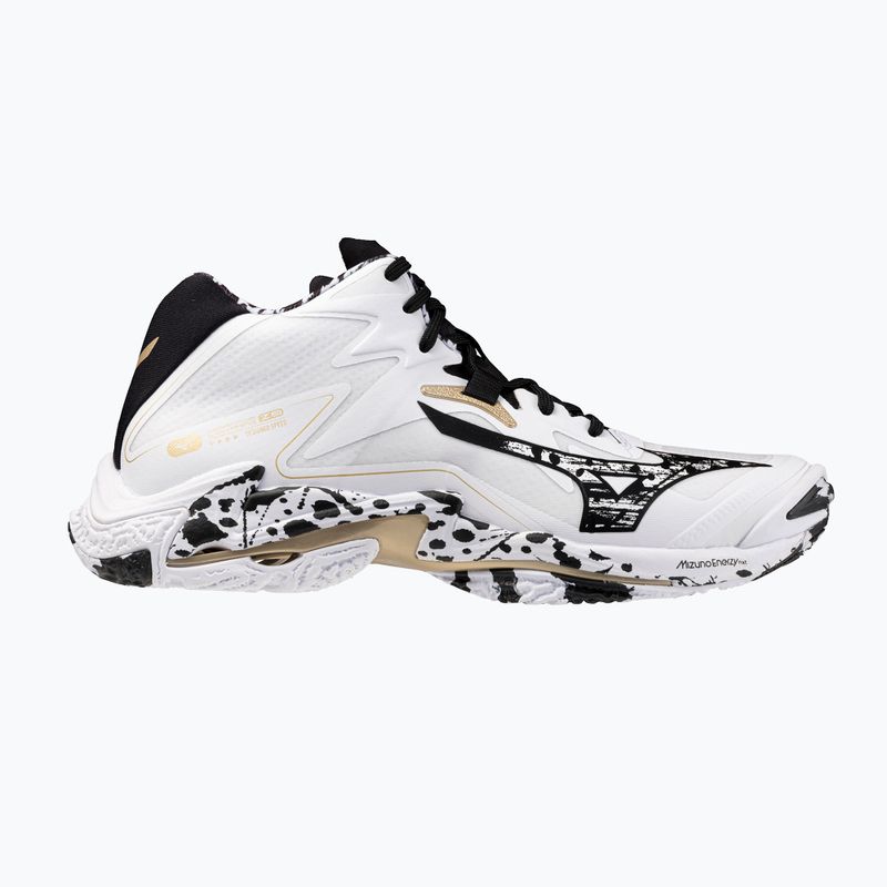 Încălțăminte de volei Mizuno Wave Lightning Z8 Mid White/Black/Gold
