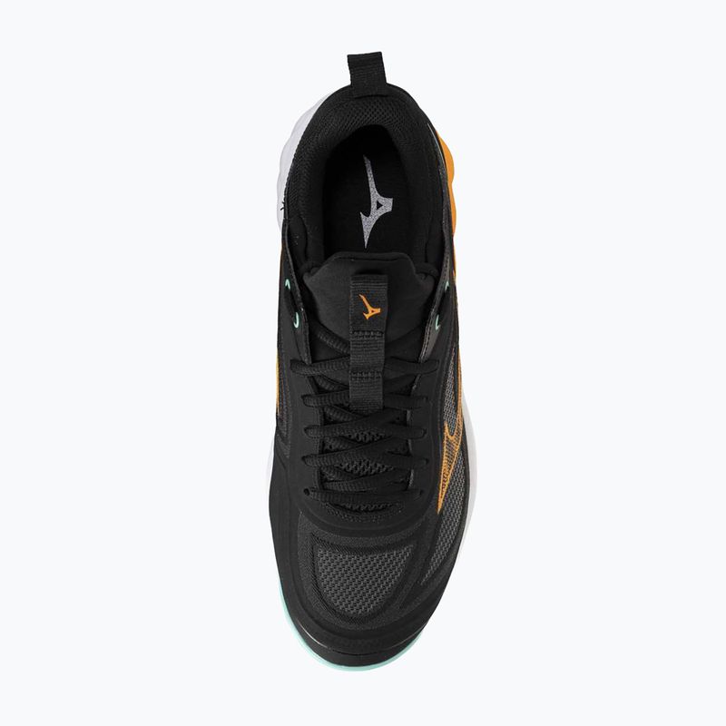 Încălțăminte de volei Mizuno Wave Luminous 3 black/tangelo/ice green 5