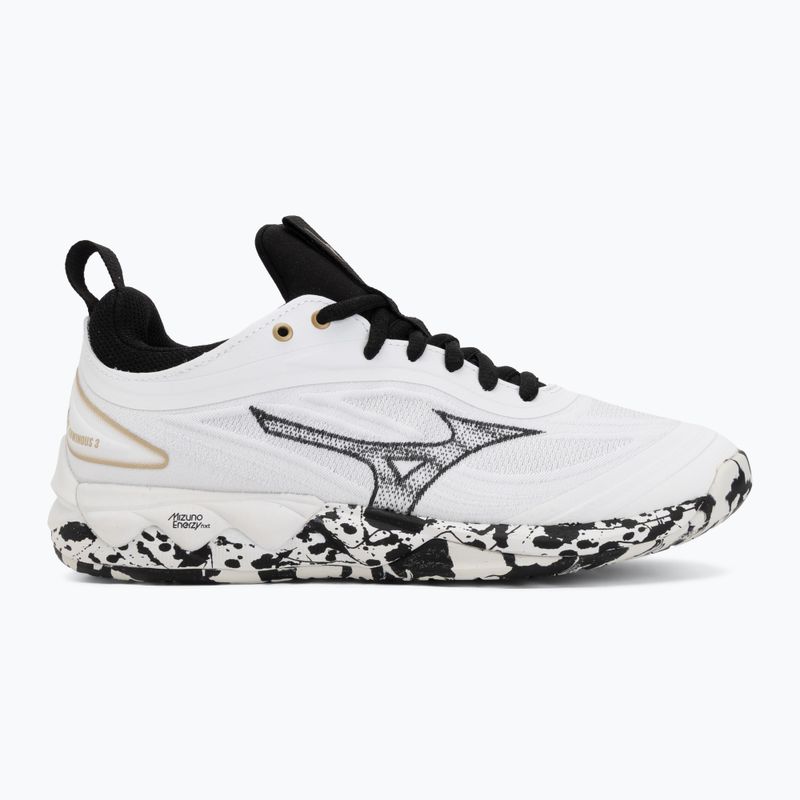 Încălțăminte de volei Mizuno Wave Luminous 3 white/black/ge gold 2