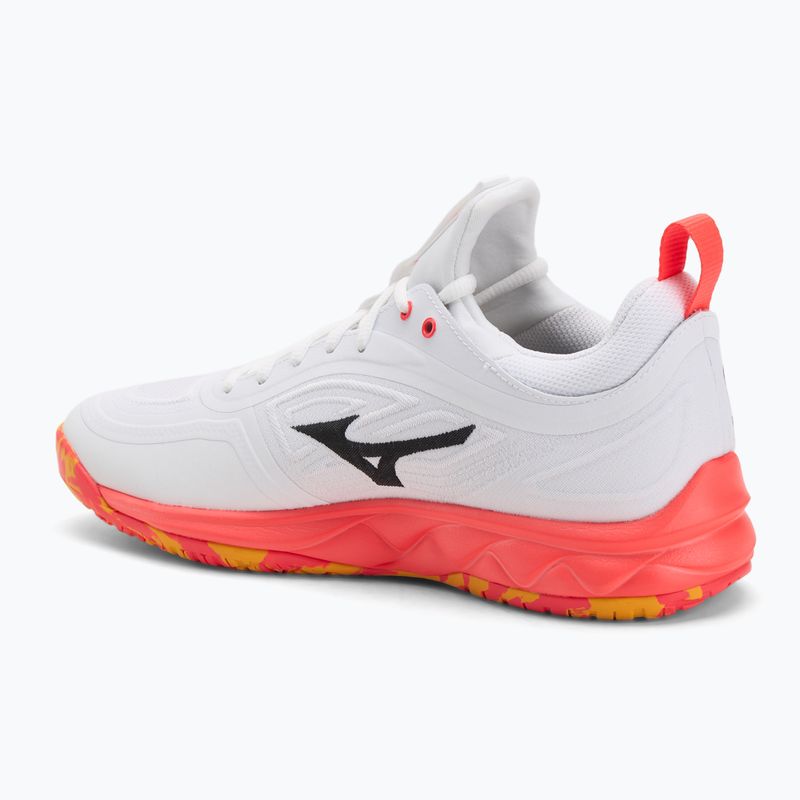 Încălțăminte de volei Mizuno Wave Luminous 3 white/fiery coral 2/citrus 3