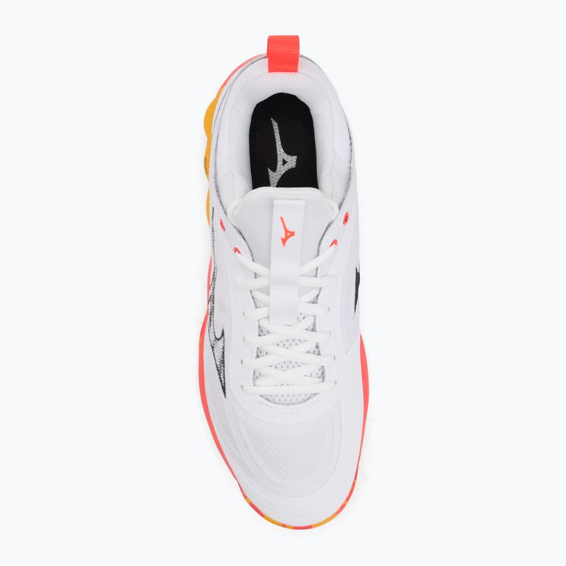 Încălțăminte de volei Mizuno Wave Luminous 3 white/fiery coral 2/citrus 5