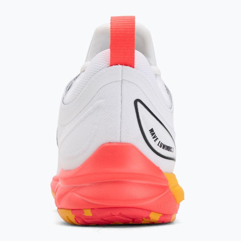 Încălțăminte de volei Mizuno Wave Luminous 3 white/fiery coral 2/citrus 6