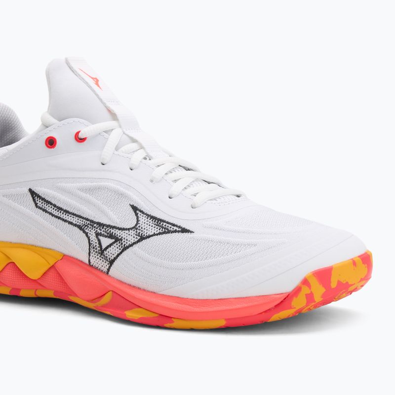 Încălțăminte de volei Mizuno Wave Luminous 3 white/fiery coral 2/citrus 7
