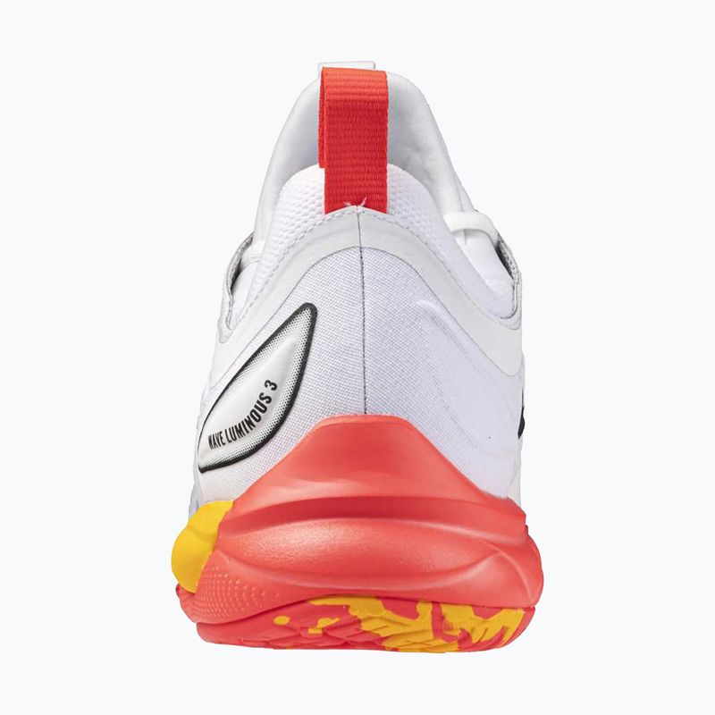 Încălțăminte de volei Mizuno Wave Luminous 3 white/fiery coral 2/citrus 3