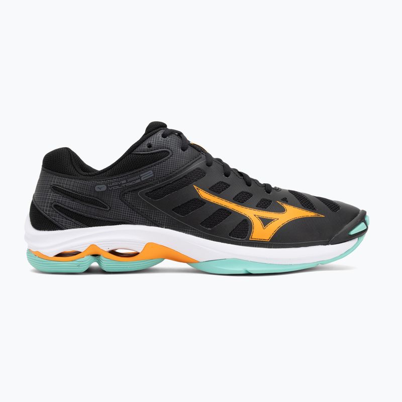 Încălțăminte de volei Mizuno Wave Voltage 2 black/tangelo/ice green 2