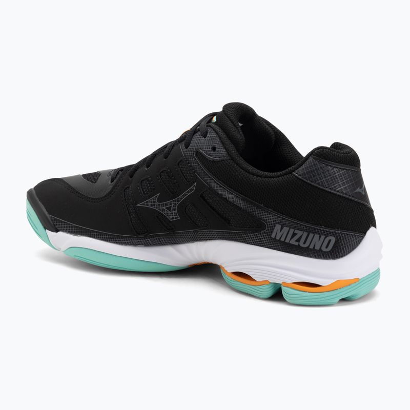 Încălțăminte de volei Mizuno Wave Voltage 2 black/tangelo/ice green 3