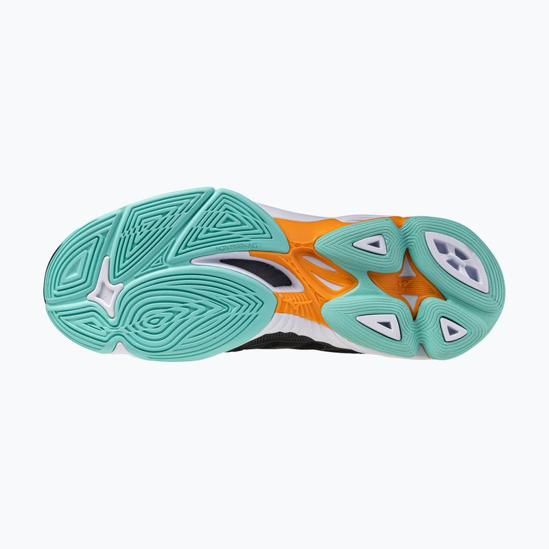 Încălțăminte de volei Mizuno Wave Voltage 2 black/tangelo/ice green 4