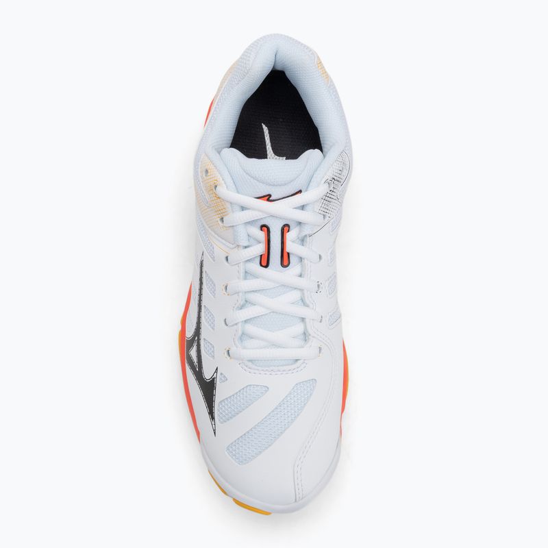 Încălțăminte de volei Mizuno Wave Voltage 2 white/fiery coral 2/citrus 5