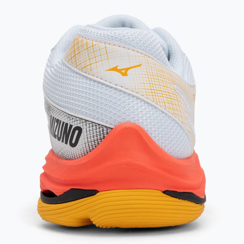 Încălțăminte de volei Mizuno Wave Voltage 2 white/fiery coral 2/citrus 6