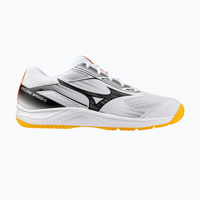 Încălțăminte de volei Mizuno Cyclone Speed 5 white/fiery coral 2/citrus 8