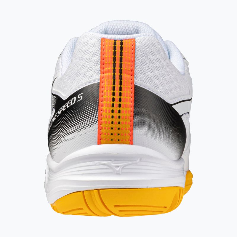 Încălțăminte de volei Mizuno Cyclone Speed 5 white/fiery coral 2/citrus 10
