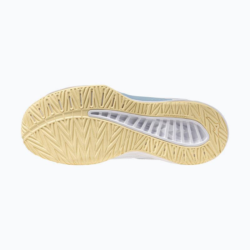 Încălțăminte de volei pentru femei Mizuno Thunder Blade Z white/calypso coral/pale banan 4
