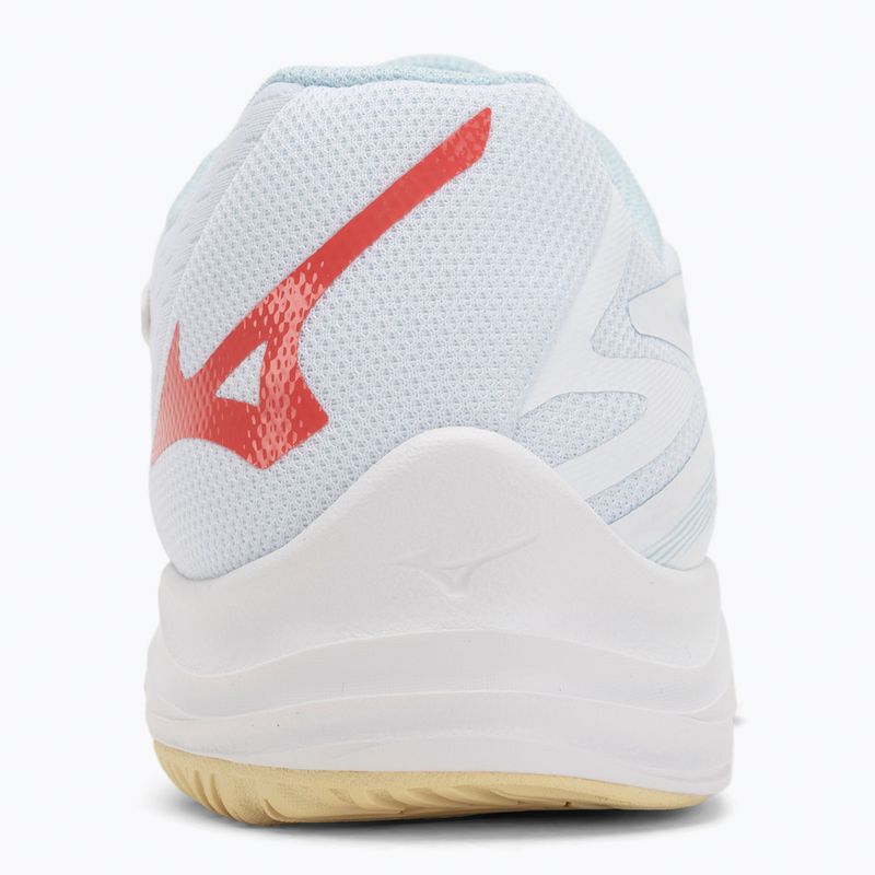 Încălțăminte de volei pentru femei Mizuno Thunder Blade Z white/calypso coral/pale banan 6