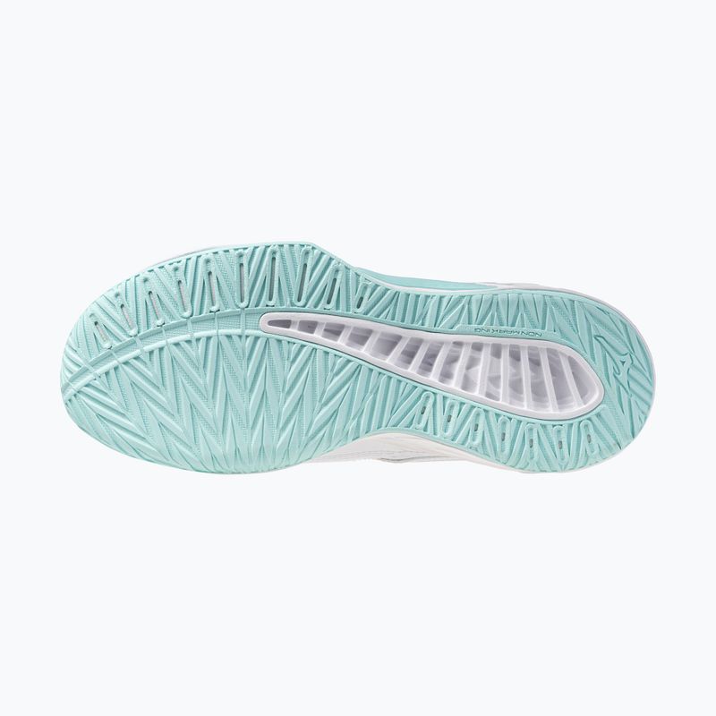Încălțăminte de volei pentru femei Mizuno Thunder Blade Z white/blue tint 4