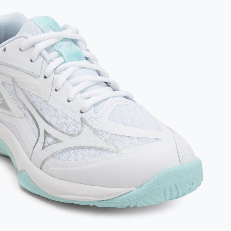 Încălțăminte de volei pentru femei Mizuno Thunder Blade Z white/blue tint 7