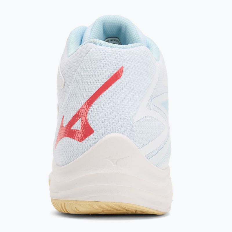 Încălțăminte de volei pentru femei Mizuno Thunder Blade Z Mid white/calypso coral/pale banan 6