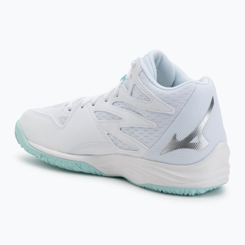 Încălțăminte de volei pentru femei Mizuno Thunder Blade Z Mid white/blue tint 3