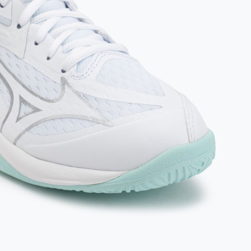 Încălțăminte de volei pentru femei Mizuno Thunder Blade Z Mid white/blue tint 7