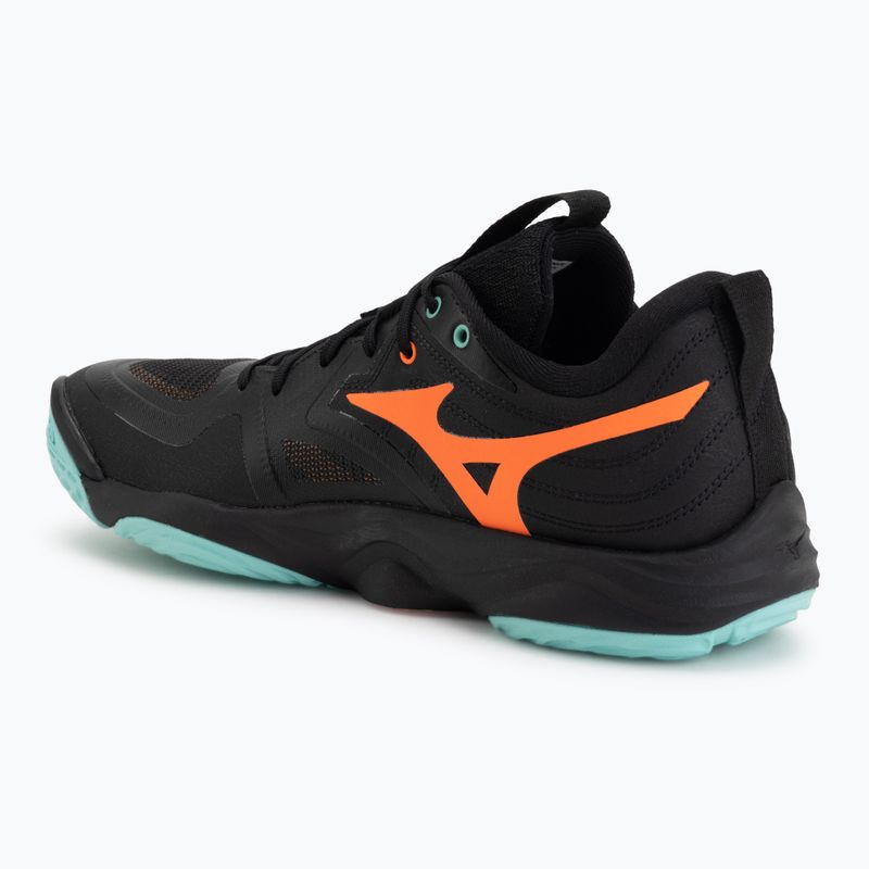 Încălțăminte de volei Mizuno Wave Momentum Elite black/tangelo/ice green 3