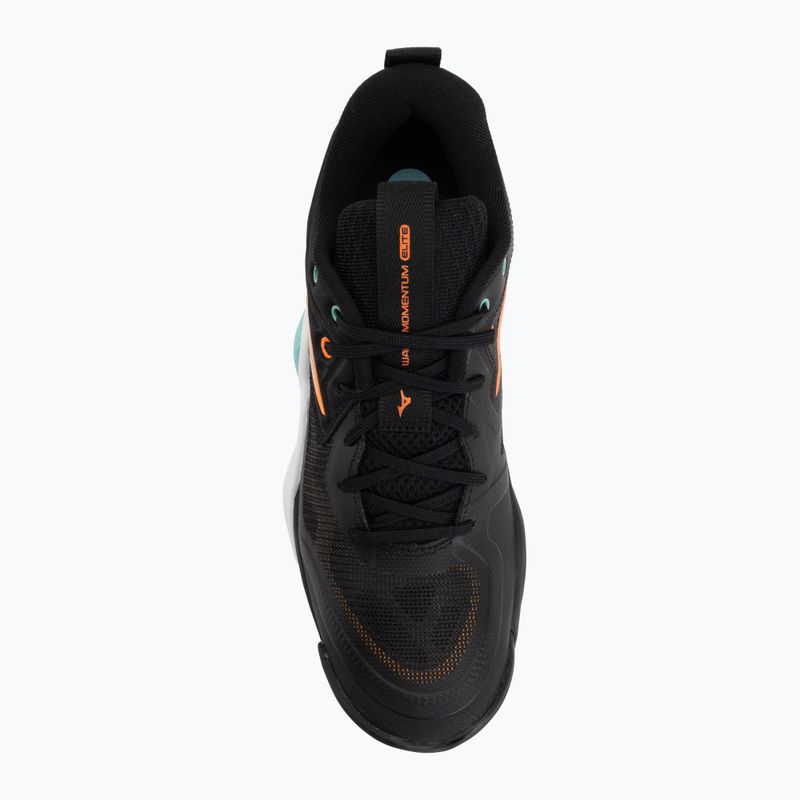 Încălțăminte de volei Mizuno Wave Momentum Elite black/tangelo/ice green 5