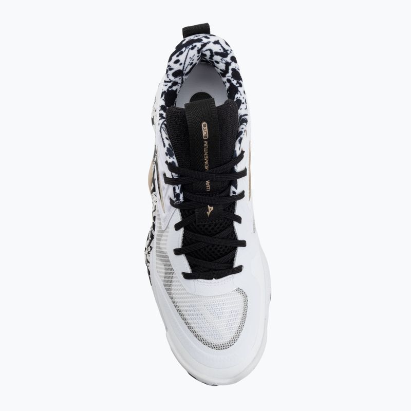 Încălțăminte de volei Mizuno Wave Momentum Elite white/black/ge gold 5