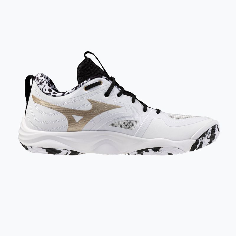 Încălțăminte de volei Mizuno Wave Momentum Elite white/black/ge gold 9