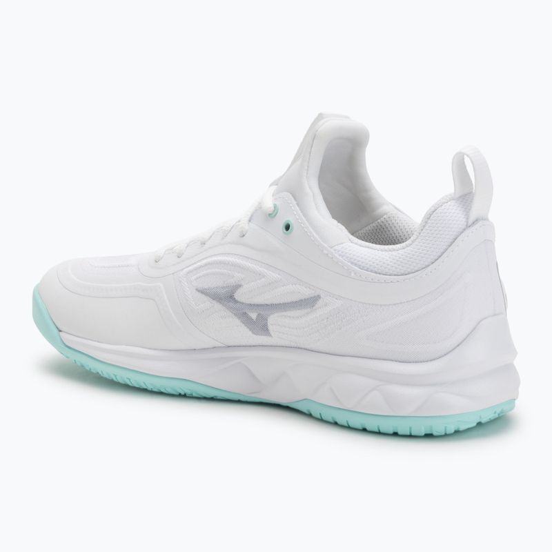 Încălțăminte de volei pentru femei Mizuno Wave Luminous 3 white/blue tint 3
