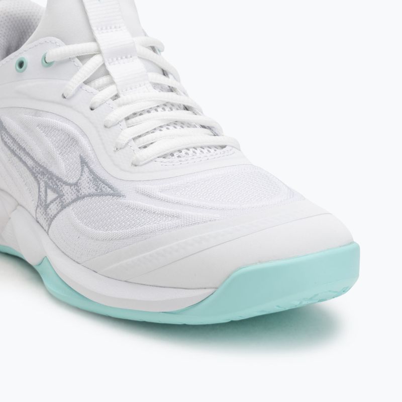 Încălțăminte de volei pentru femei Mizuno Wave Luminous 3 white/blue tint 7