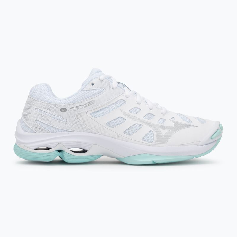 Încălțăminte de volei pentru femei Mizuno Wave Voltage 2 white/blue tint 2