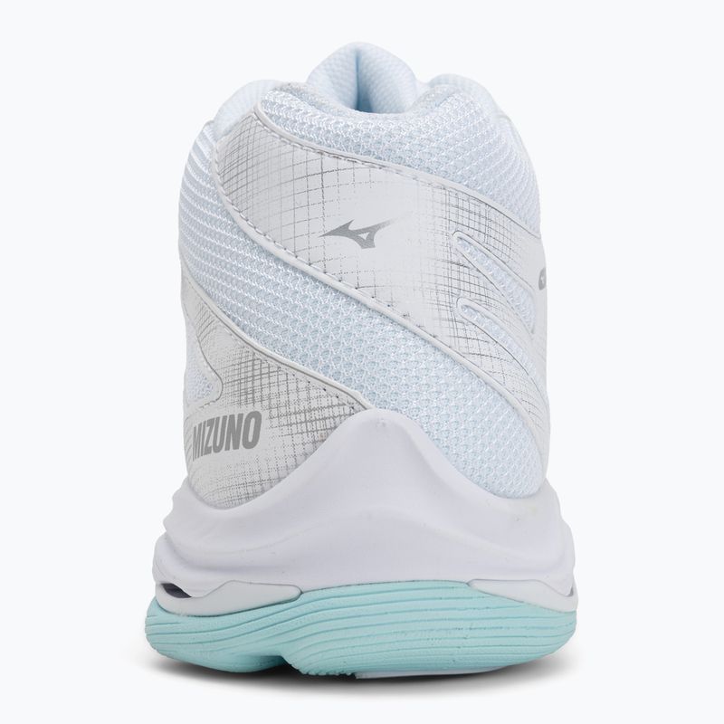 Încălțăminte de volei pentru femei Mizuno Wave Voltage 2 Mid white/blue tint 6