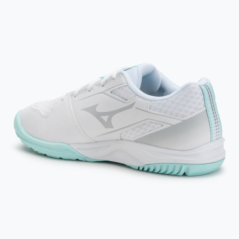 Încălțăminte de volei pentru femei Mizuno Cyclone Speed 5 white/blue tint 3