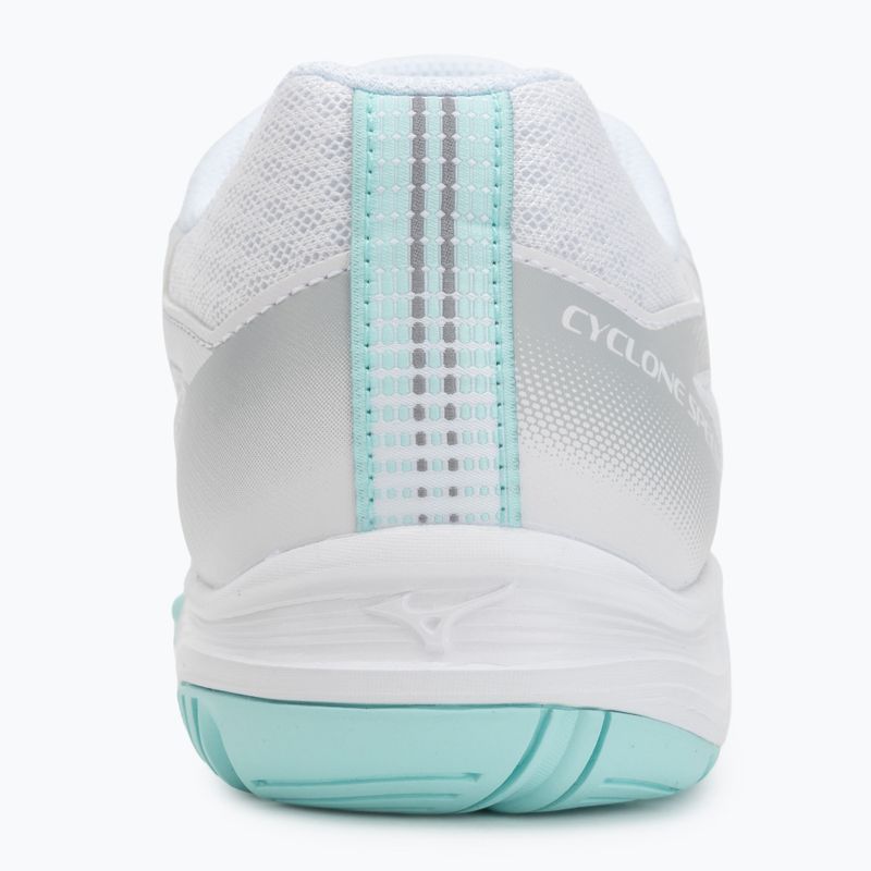 Încălțăminte de volei pentru femei Mizuno Cyclone Speed 5 white/blue tint 6