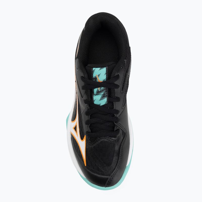 Încălțăminte de volei pentru copii Mizuno Lightning Star Z7 black/tangelo/ice green 5