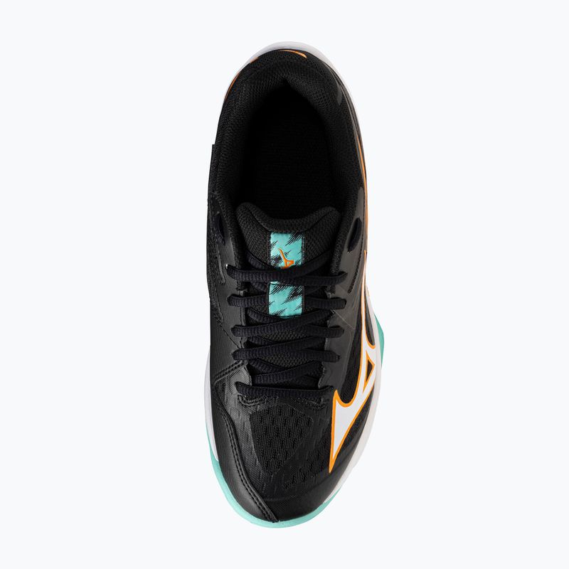 Încălțăminte de volei pentru copii Mizuno Lightning Star Z7 black/tangelo/ice green 4