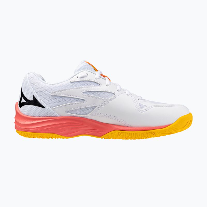 Încălțăminte de volei pentru copii Mizuno Lightning Star Z7 alb/coral aprins 2/citrus 2