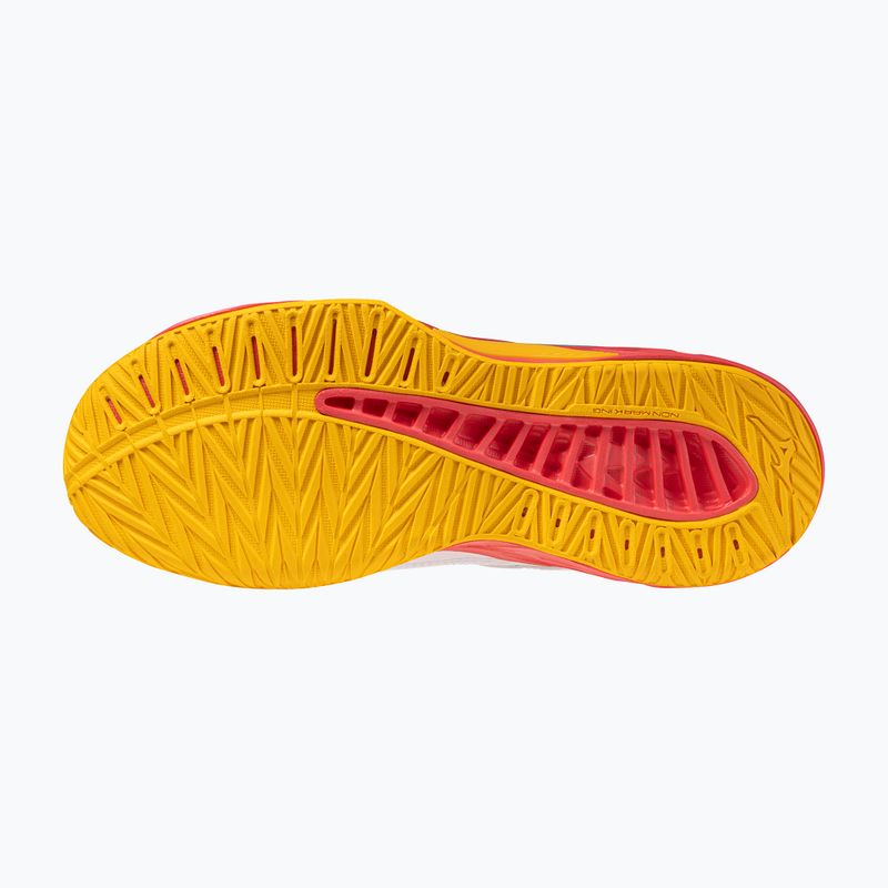 Încălțăminte de volei pentru copii Mizuno Lightning Star Z7 alb/coral aprins 2/citrus 4