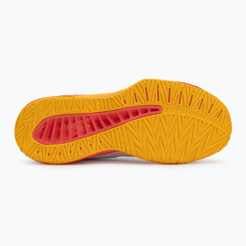 Încălțăminte de volei pentru copii Mizuno Lightning Star Z7 alb/coral aprins 2/citrus 4