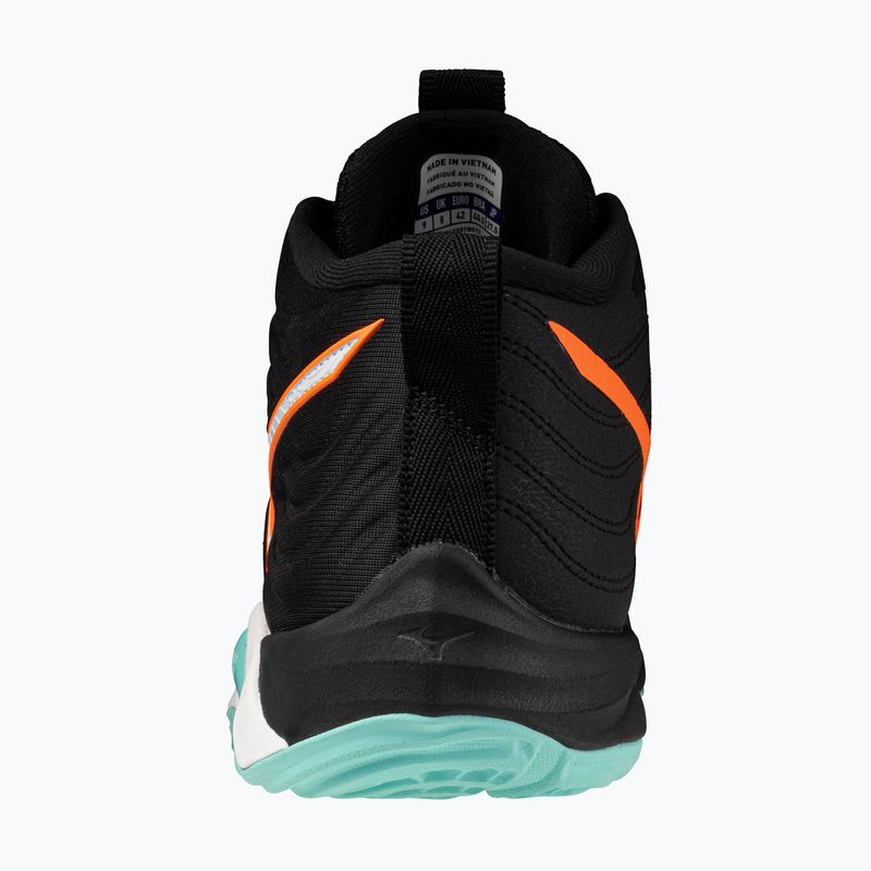 Încălțăminte de volei Mizuno Wave Momentum Elite Mid black/tangelo/ice green 10