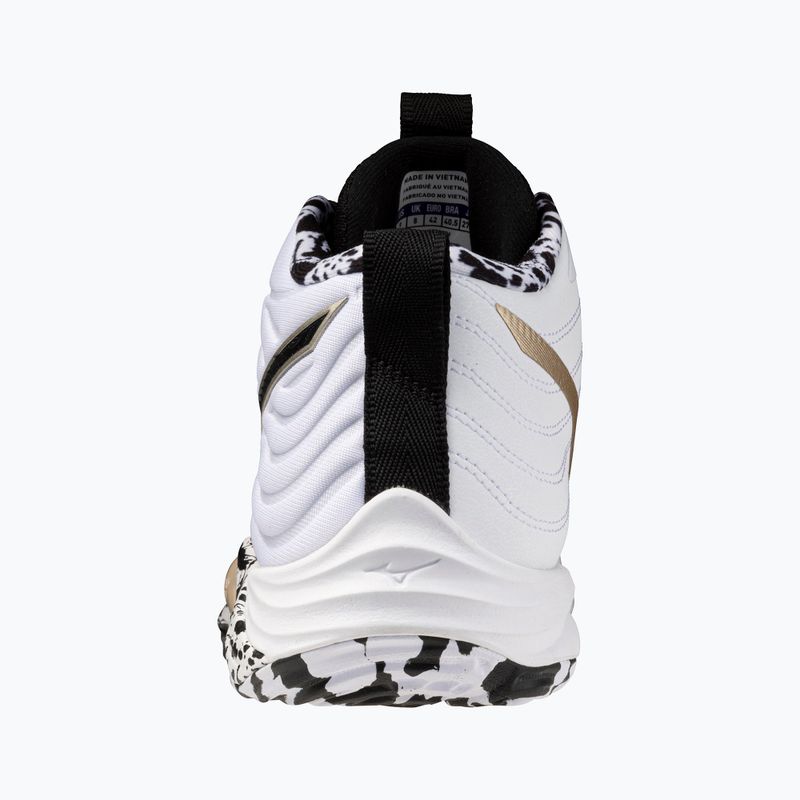 Încălțăminte de volei Mizuno Wave Momentum Elite Mid white/black/gold 10
