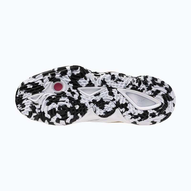 Încălțăminte de volei Mizuno Wave Momentum Elite Mid white/black/gold 11
