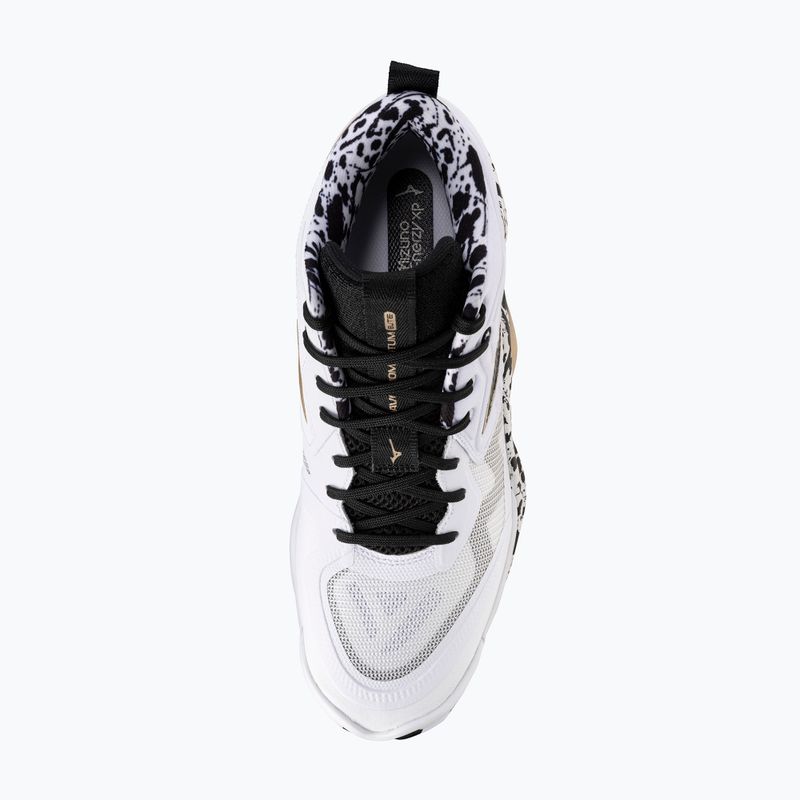 Încălțăminte de volei Mizuno Wave Momentum Elite Mid white/black/gold 12