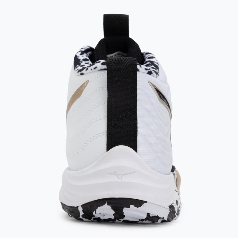 Încălțăminte de volei Mizuno Wave Momentum Elite Mid white/black/gold 6